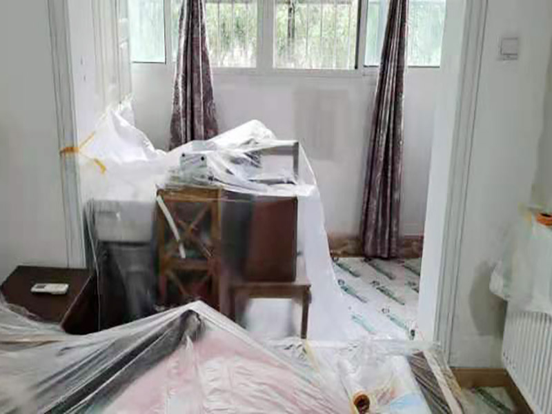 臥室翻新床家具現場保護