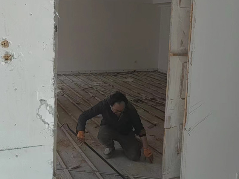 北京舊房改造裝修二居室，施工現(xiàn)場案例